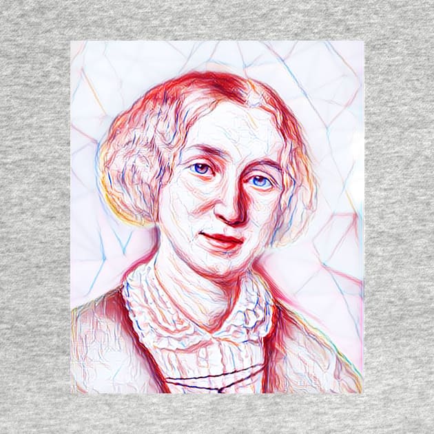 George Eliot Portrait | George Eliot Artwork Line Art by JustLit